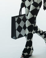 Load image into Gallery viewer, Classic Weave Tote - Black &amp; White
