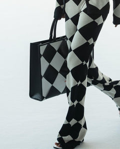 Classic Weave Tote - Black & White