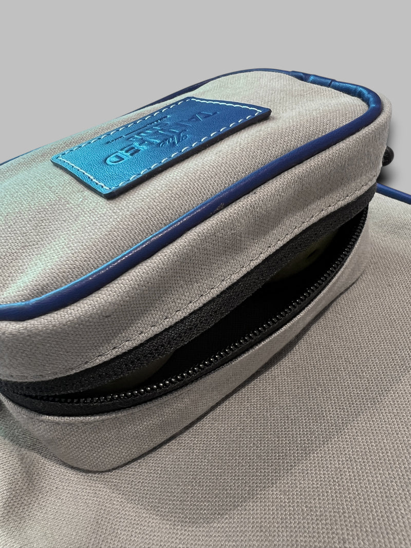 PICKLEBALL RACQUET CASE - Blue & Canvas