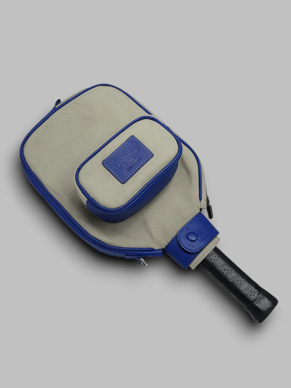PICKLEBALL RACQUET CASE - Blue & Canvas