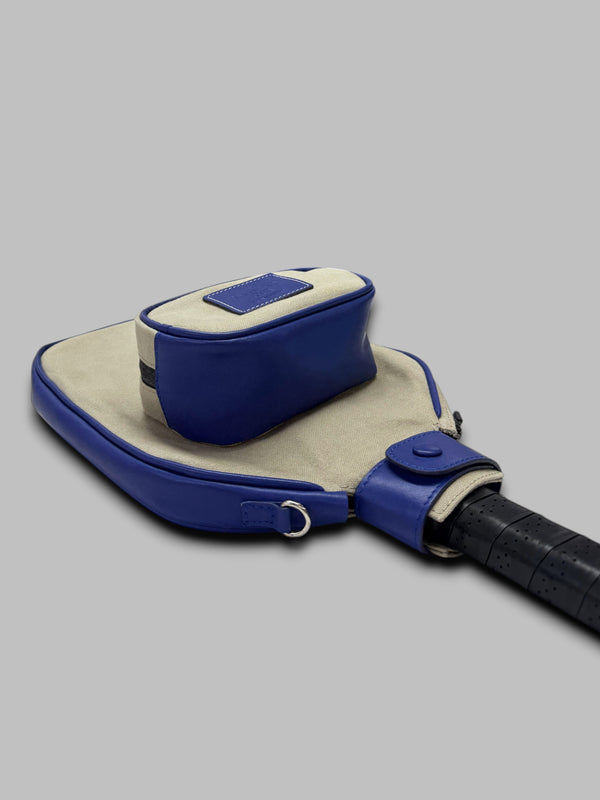 PICKLEBALL RACQUET CASE - Blue & Canvas