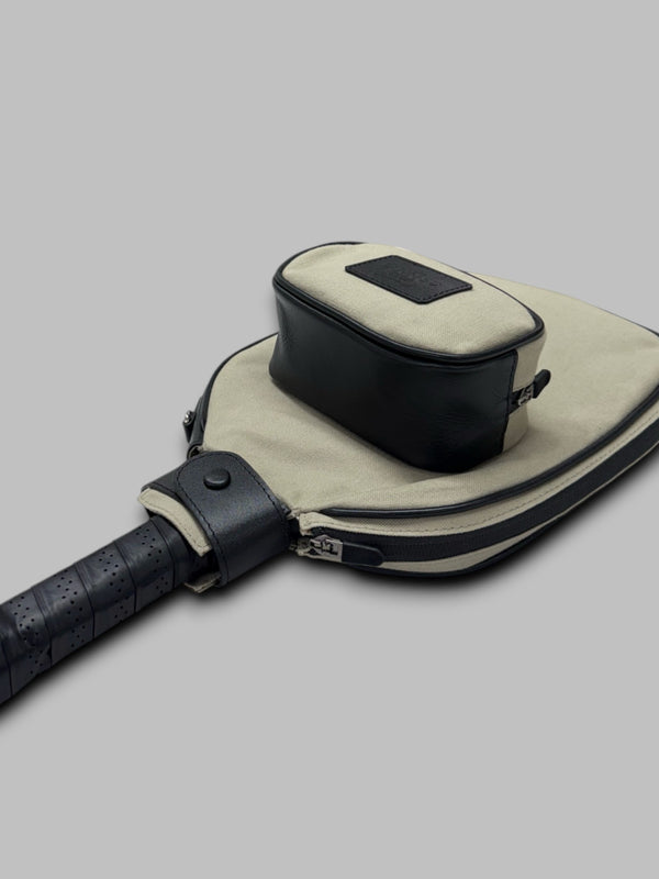 PICKLEBALL RACQUET CASE - Black & Canvas