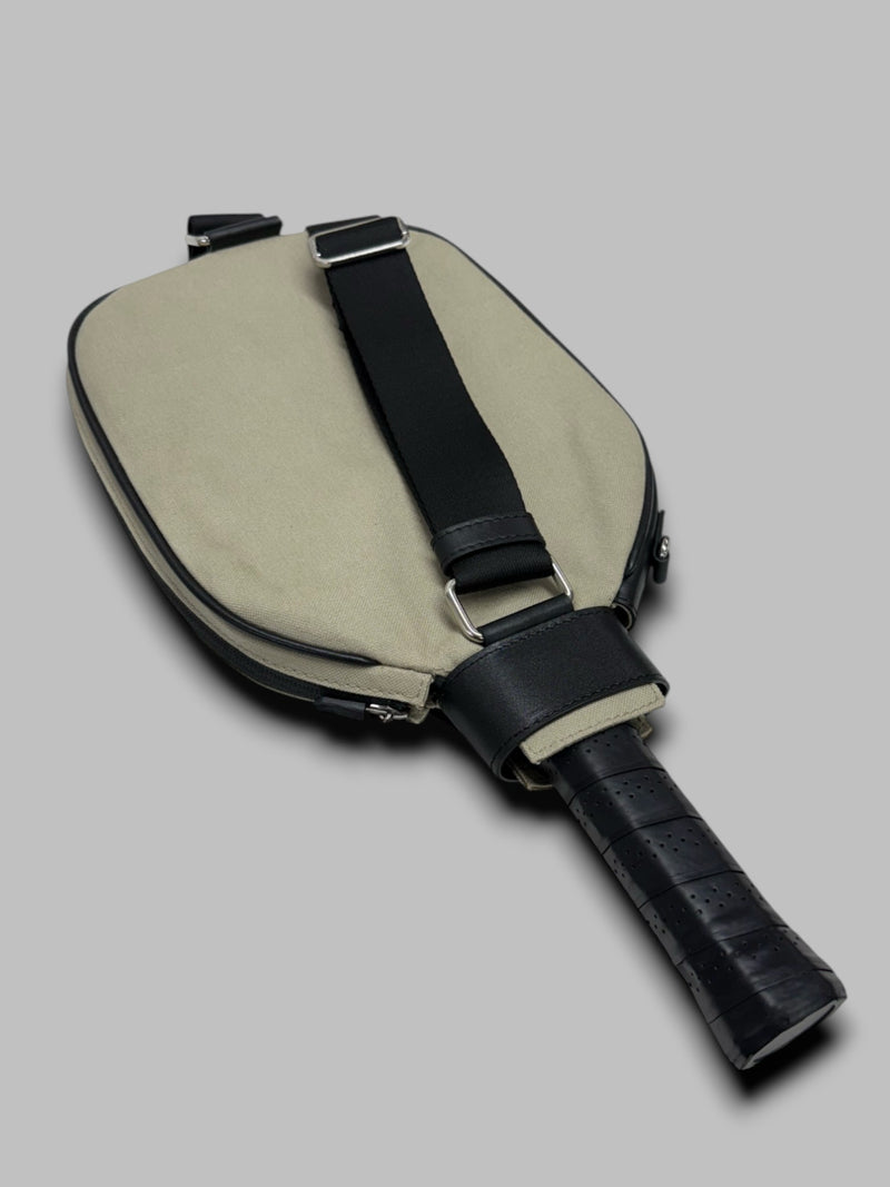 PICKLEBALL RACQUET CASE - Black & Canvas