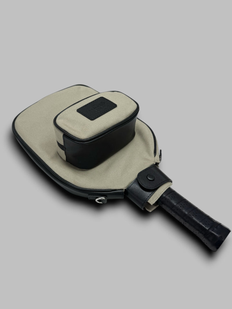 PICKLEBALL RACQUET CASE - Black & Canvas