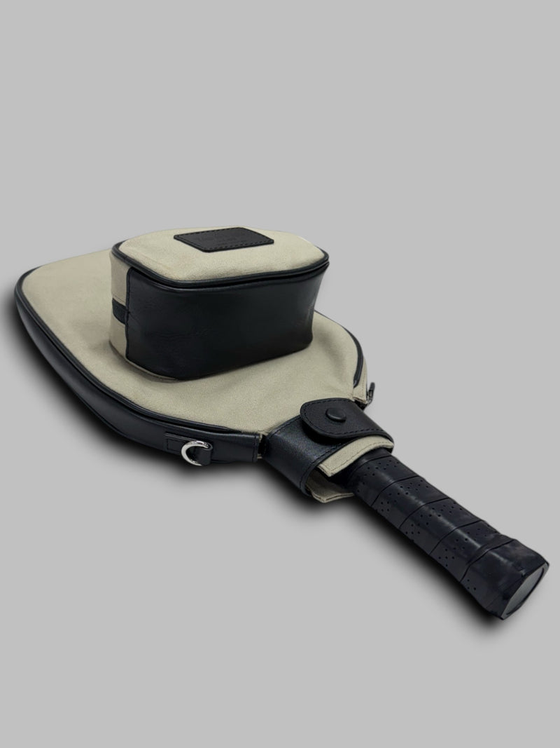 PICKLEBALL RACQUET CASE - Black & Canvas