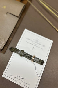 LEATHER RAKHI Olive