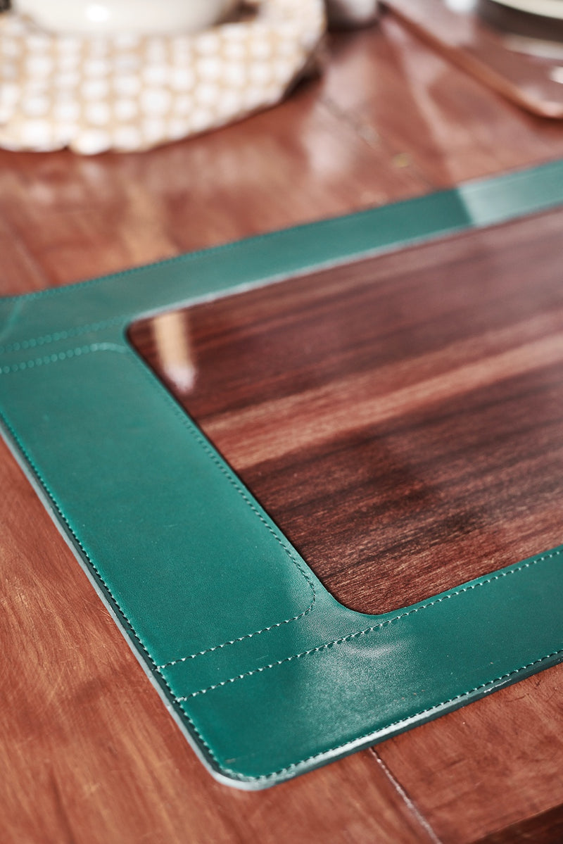 Placemats with Wooden Center (Set of 2)